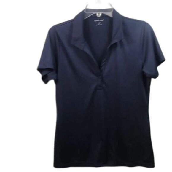 Sport-Tek Ladies Navy Polo Shirt Short Sleeve Size S - Picture 1 of 12